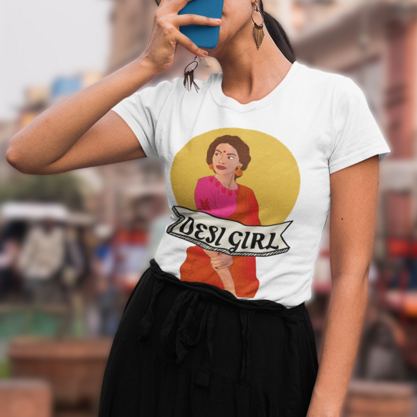 Desi Girl T-Shirt – Unisex T-Shirt Celebrating Indian Culture