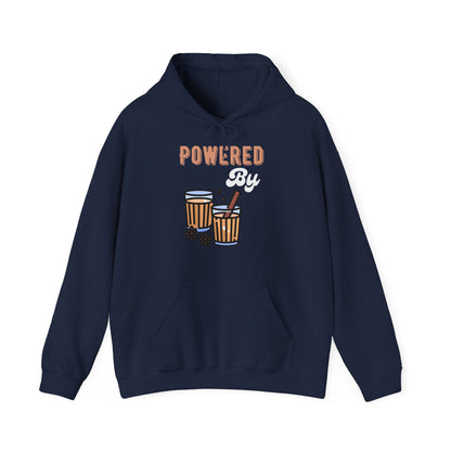 Powered by Chai Hoodie - Unisex Cozy Hooded Sweatshirt for Indian Tea Lovers