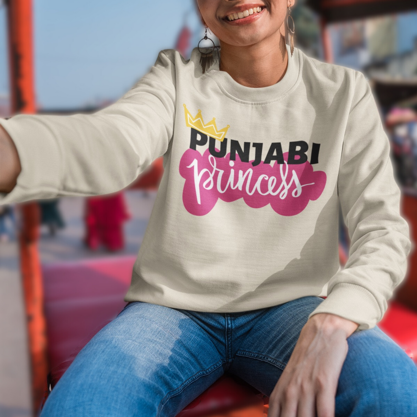 Punjabi Princess Sweatshirt - Unisex Sweatshirt for Bold and Stylish Women