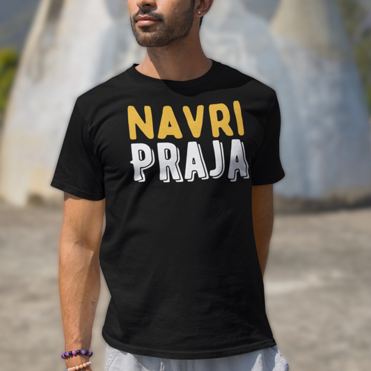 Navri Praja T-Shirt – Unisex Tee with Marathi and Gujarati Twist